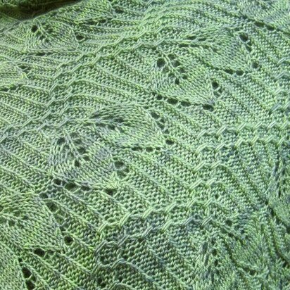 Leaf It To Me Cluster  (Smocked) Shawl