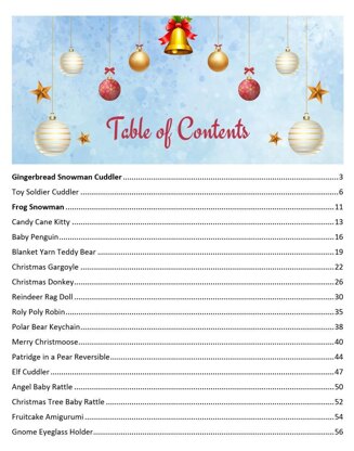 Christmas Amigurumi Ebook