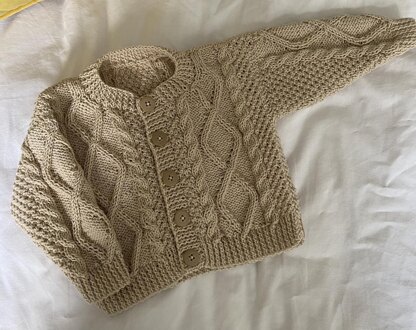 Mini Aran Cardigan