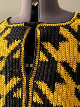 Houndstooth Dashiki Style Tunic
