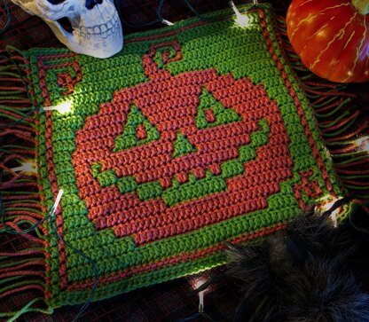Halloween Mosaic Square - Jacko McPumpkin