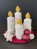 Beautiful Advent wreath with removable flames