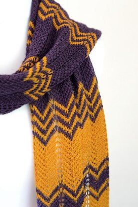 Purple Gold Scarf