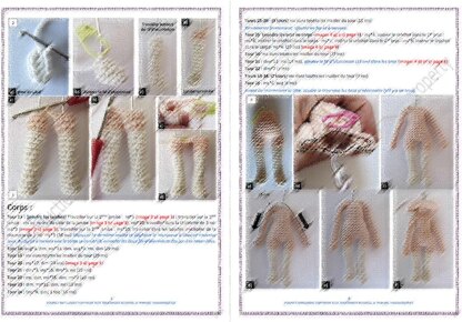 Doll crochet pattern tutorial "Shepherdess"