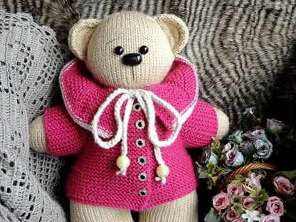 Teddy Bear Toy Animal Pattern Knitted Bear