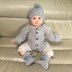 Stirling Cardigan Hat and Booties Set