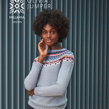 Olivia Jumper - Knitting Pattern for Women in MillaMia Naturally Soft Merino - Downloadable PDF