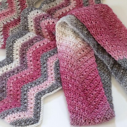 Two Variation Chevron Scarf