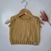 Sleeveless Gold Baby Jumper (PDF): 3, 6, 12 Months,