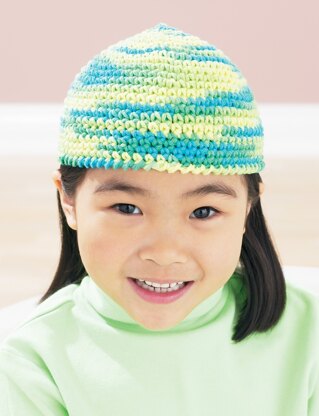 Cool Caps in Bernat Handicrafter Cotton Prints - #256 - Downloadable PDF