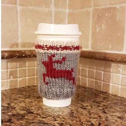 Rudolph Work Sock Cozy Coffee Cup Sleeve