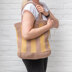 Striped Tote Bag in Yarn and Colors Zen - YAC100116 - Downloadable PDF