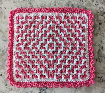 Bullseye Woven Hot Pad & Coaster