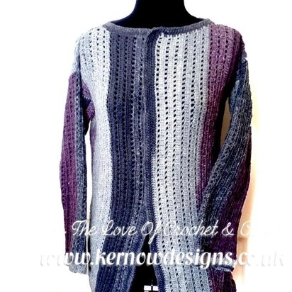 Purple Heather "Chill" Cardigan