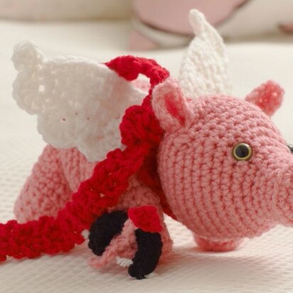 Cu-Pig in Red Heart Super Saver Economy Solids - LW3536