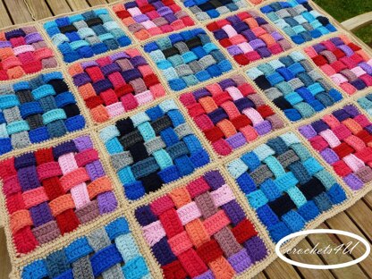 Woven afghan