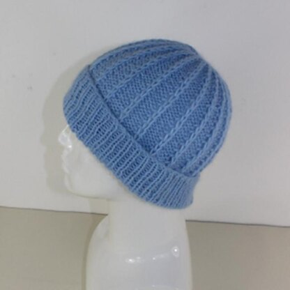 Fluffy Fishermans Rib Beanie Hat