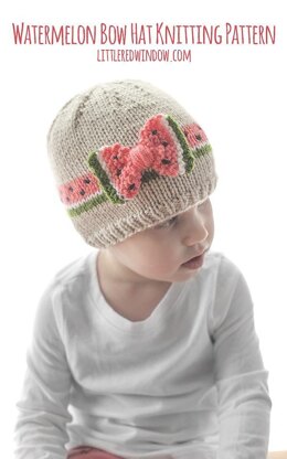 Watermelon Bow Hat