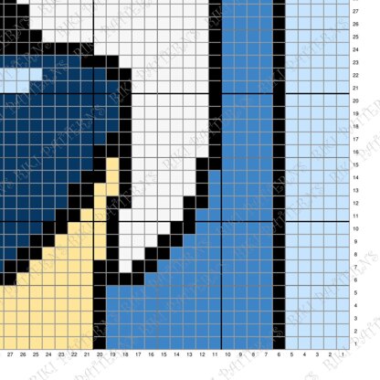Bluey Portrait Blue Heeler Blanket Puppy Throw Cattle Dog Crip C2C CROCHET PATTERN