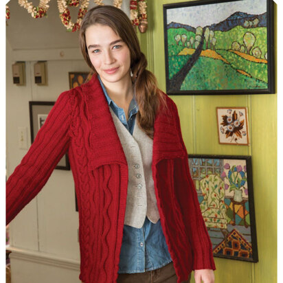 Susie Cardigan in Classic Elite Yarns Color by Kristin - PDF