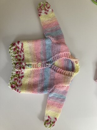 Baby rainbow unicorn cardigan