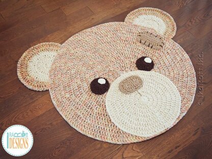 Classic Teddy Bear Rug Crochet pattern by Ira Rott LoveCrafts