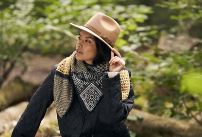 Mosaic Shawl in Rowan Felted Tweed - Downloadable PDF