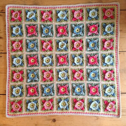 Little flowers blanket (and sampler)