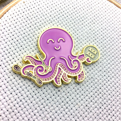 The Snarky Crafter Stitching Octopus Pink