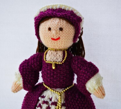 Catherine - A Tudor Doll Knitting Pattern - Toy Knitting Pattern