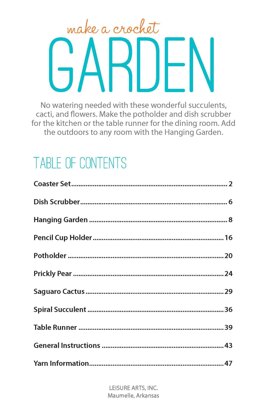 Leisure Arts Make A Crochet Garden eBook