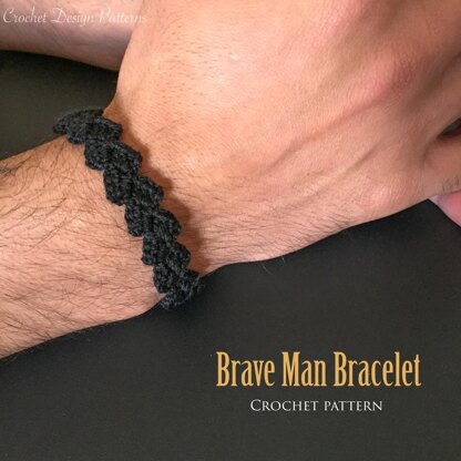 Brave Man Bracelet crochet pattern