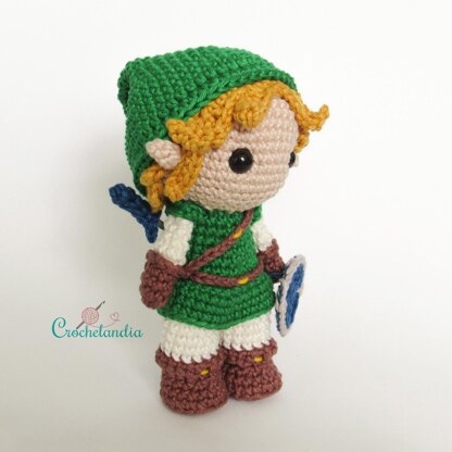 Zelda and Link amigurumi dolls - crochet patterns by Crochelandia