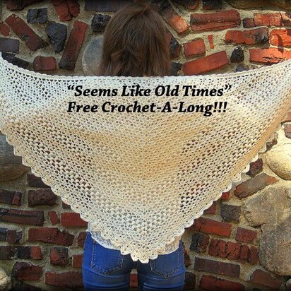 VINTAGE TULIP SHAWL - FREE CROCHET PATTERN 