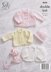 Matinee Coat, Double Breasted Matinee Jacket, Cardigan, Bonnet, Hat & Bootees in King Cole Comfort DK - 4690 - Downloadable PDF