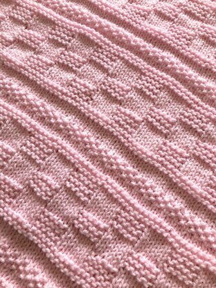 Jesse Baby Blanket in Aran or Chunky