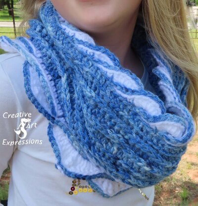 Sapphire Sea Youth Infinity Scarf