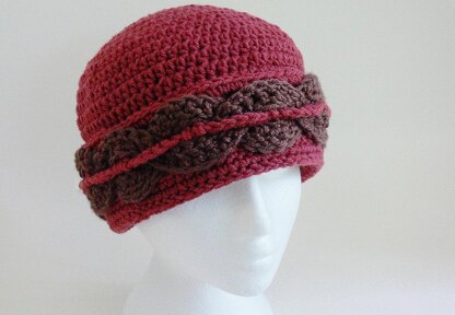 Woven Brim Winter Hat