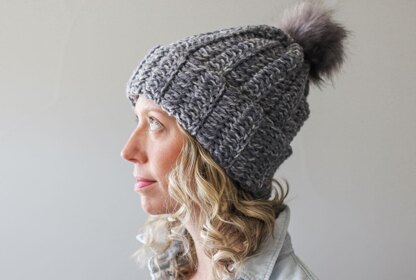 1.5 Hour Free Chunky Hat Knitting Pattern