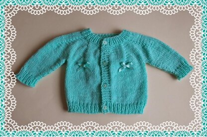 Dinah Top-down Baby Cardigan