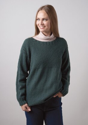 Sofa Sweater in Rowan Pure Wool Superwash Worsted - ZB299-00003-DE - Downloadable PDF