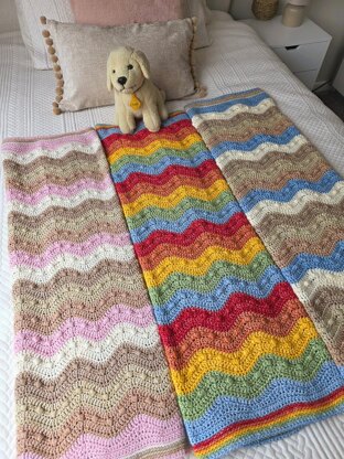 Gentle Ripples Bobble Baby Blanket