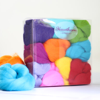 Hawthorn Handmade Brights Felting Wool Bundle