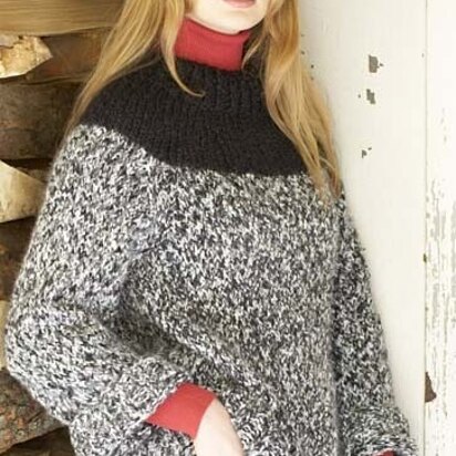 Classic Cachet Pullover in Lion Brand Homespun - 60295A