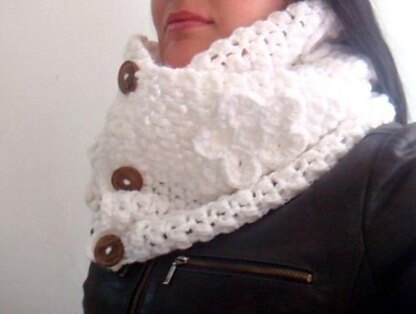 Button Up Crochet Scarf