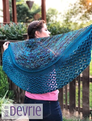 Peacock Feather Shawl