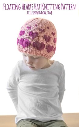 Valentine Floating Hearts Hat