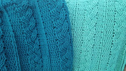 Crochet Cable Blanket