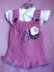 671 KNITTING PATTERN, Rose Girl's dress, newborn to 6 yrs.