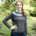 Plymouth Yarn 2953 Women's Fairisle Yoke Pullover PDF